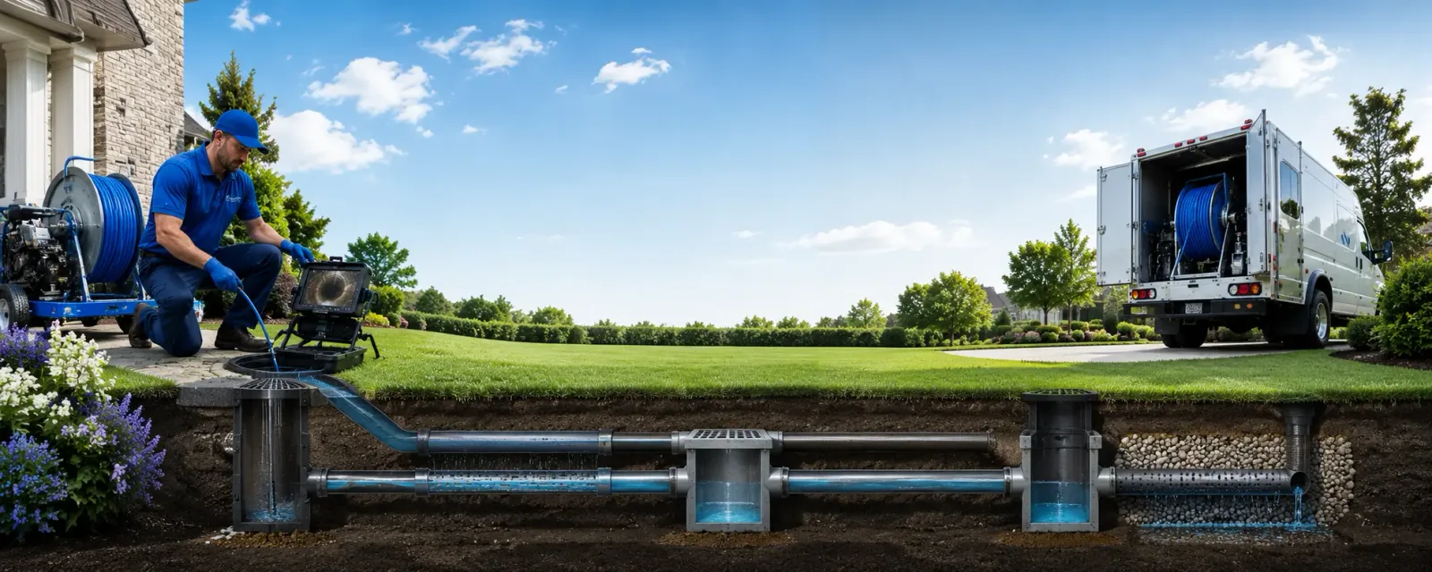 Outdoor drain cleaning information for Powhatan Point, OH